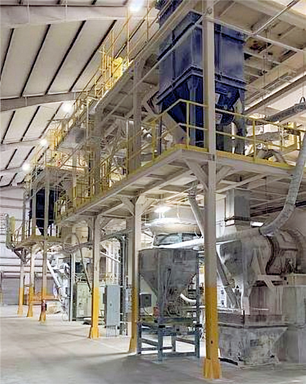 Anivi 8' X 15' Ball Mill System With Air Classifier And Dust Collection)